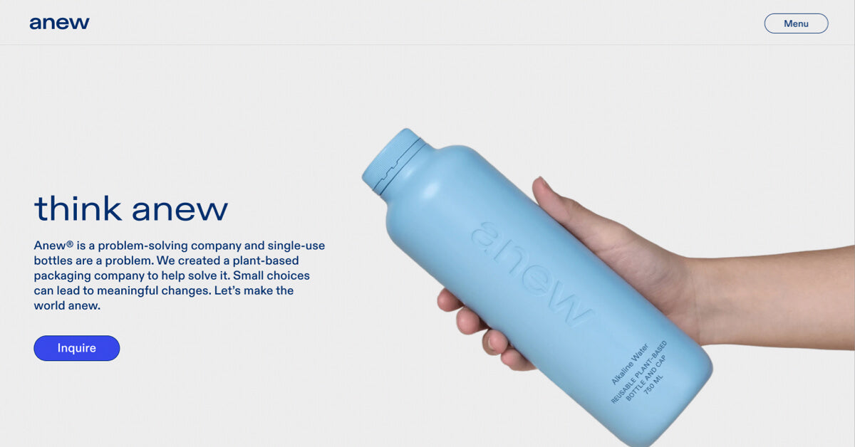 Anew - Plant-based, reusable bottles – Anew NZ